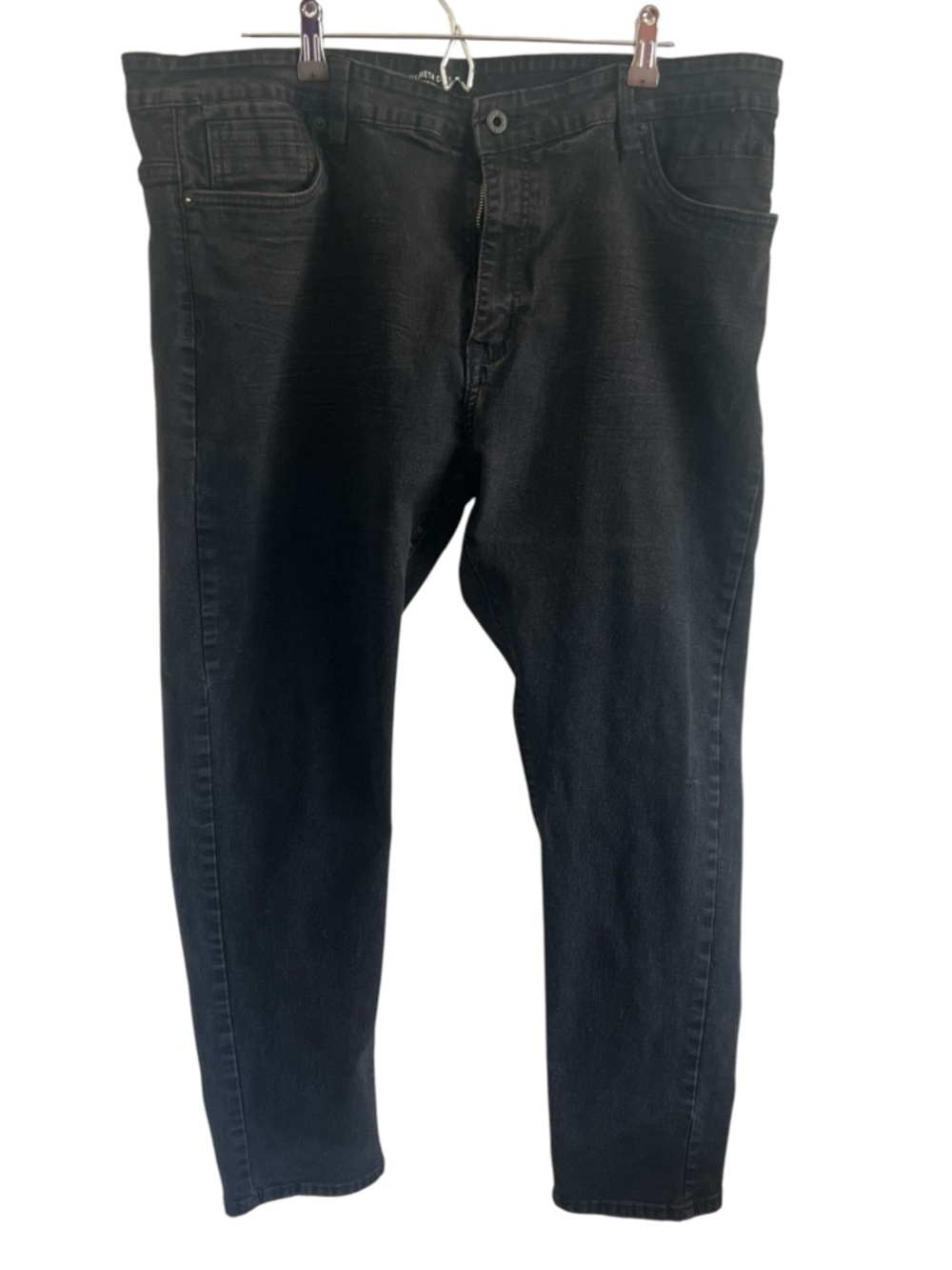 Kenneth Cole Slim Men's Stretch Black Jeans - Picture 1 of 4